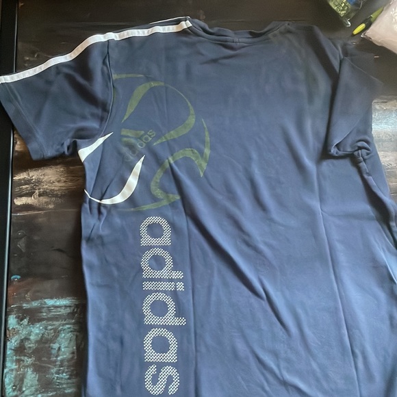 Mens adidas soccer detail sports shirt - Picture 5 of 7